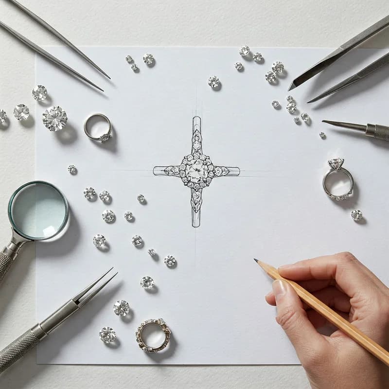 Custom jewelry design process