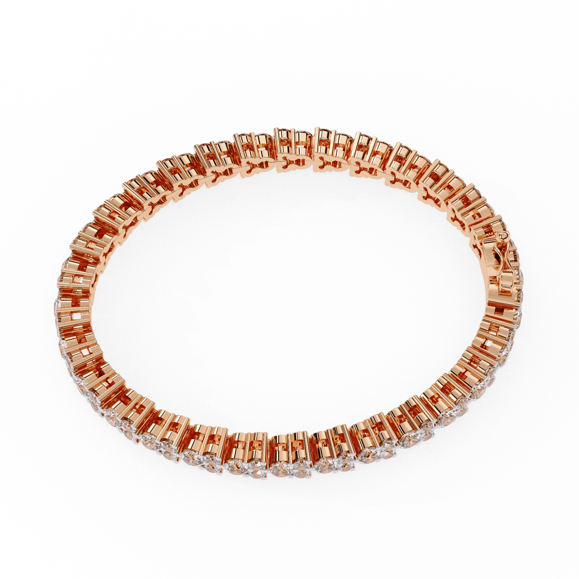 Radiant diamond bracelet with elegant details