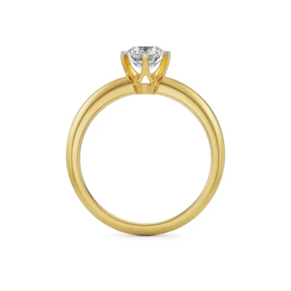 Classic solitaire diamond ring by Rimeka