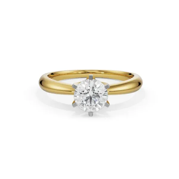 Classic solitaire diamond ring by Rimeka