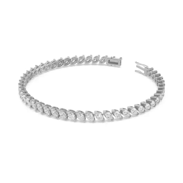 Marquise diamond bracelet with fine setting