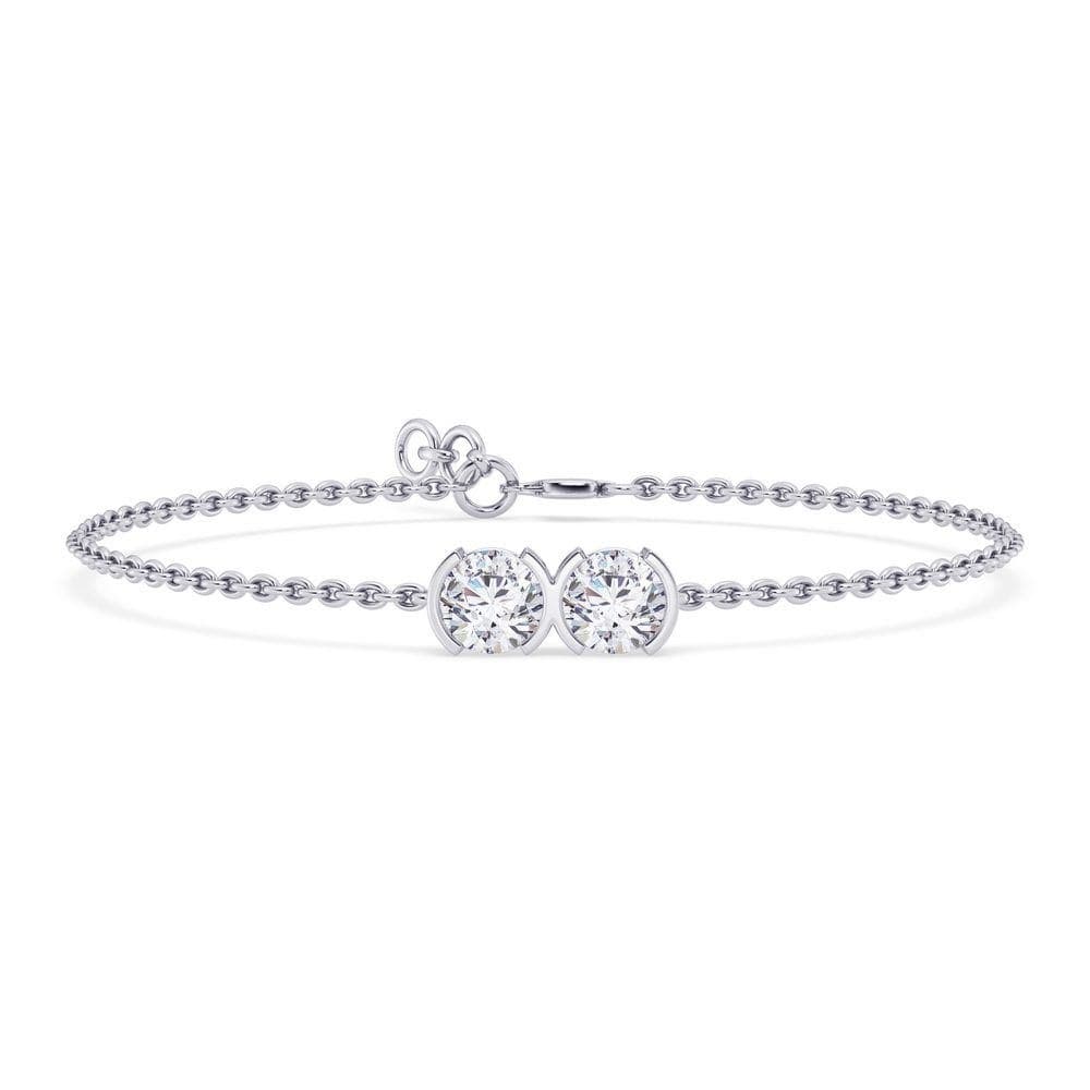 Two-Stone Embrace Bracelet