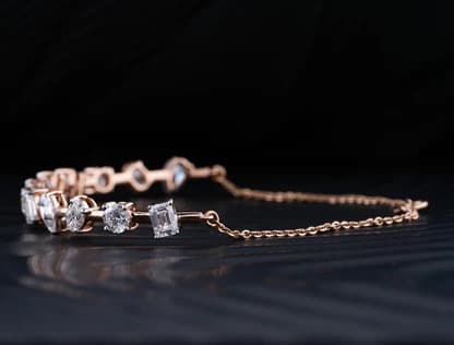 Multistone diamond bracelet with bold sparkle