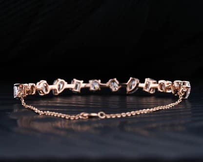 Multistone diamond bracelet with bold sparkle